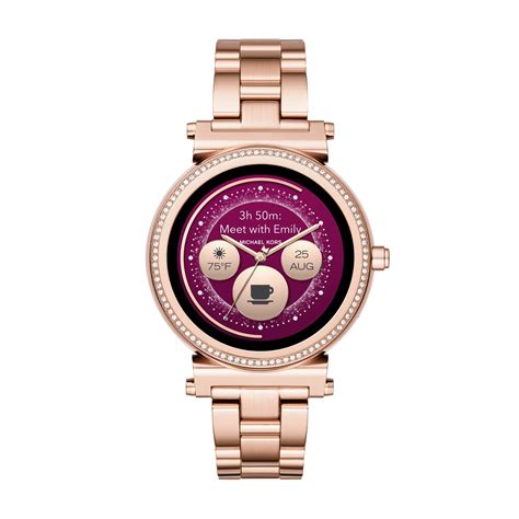 michael kors access sofie smart watch rose gold mkt5022 796483349636|Michael Kors .